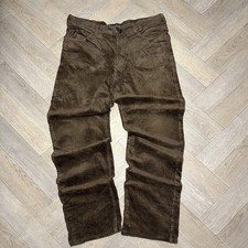 Preppy Y2K Brown Corduroy