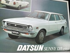 The New Datsun Sunny 120Y Estate Car Models Sales Info Brochure Sheet