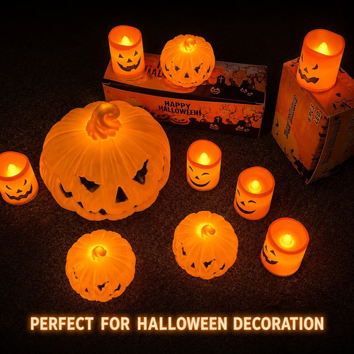 Halloween pumpkin lantern led - pumpkin,