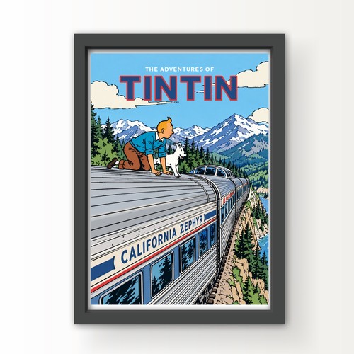 Tintin california zephyr art - california,