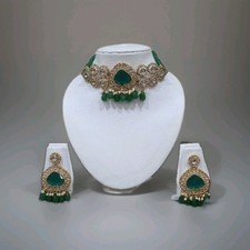 Green Indian bollywood bridal