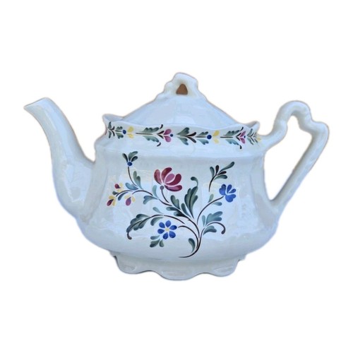 Arthur wood floral tea pot - wood,