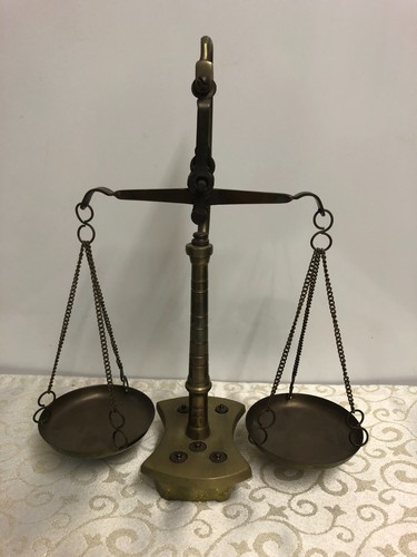 Vintage brass balance beam - brass,
