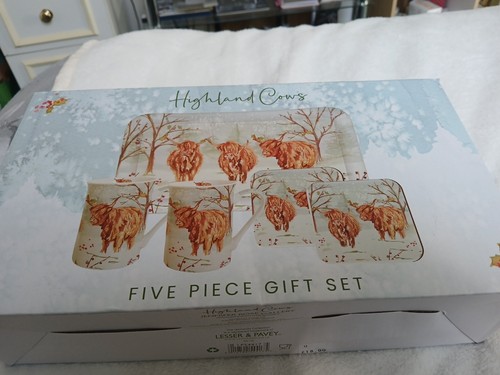 Highland cow five piece - highland,