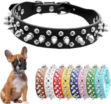 Spiked Dog Collar Soft PU