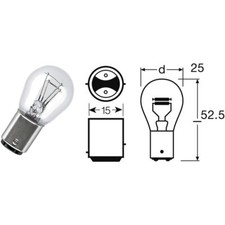 OSRAM 12-21/5 BAY15D BULB LAMP