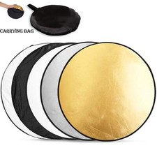 110cm Round 5 in 1 Outdoor Collapsible Reflector Light Diffuser Photography