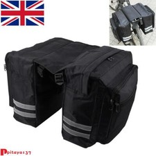 MTB Rear Seat Trunk Rack Pack Waterproof Double Panniers Bag Bike Bicycle~