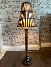 Faux Bamboo Tall Table Lamp Floor Chinese