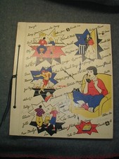 Vtg 1950 Scrap book girl on