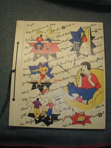 Vtg 1950 scrap book - 1950, on