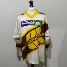 WHITLEY WARRIORS Ice Hockey Jersey Shirt Vintage Player Worn Warm Up Game