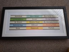 Glasgow subway stations picture by Mark MC phelim signed