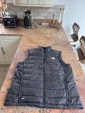 Men’s Size XL The North Face Black Gilet Down Jacket Genuine Retro Nuptse £225