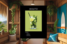 Mojito Cocktail Poster/Print