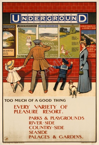 Vintage railway poster - vintage,