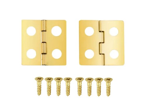 20mm mini brass - plated, butt