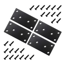 4 Pack Black Flat Brace