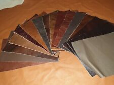 Shades of Brown 100% leather offcut 9"×6" you get 1 piece 1.1mm  Craft patch 