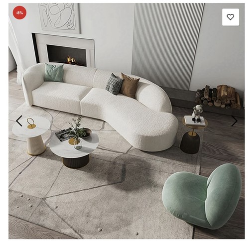 Welby three seater - curved, sofa