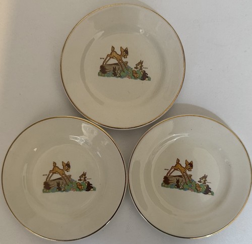 Vtg 3pc beswick england bambi - vtg,