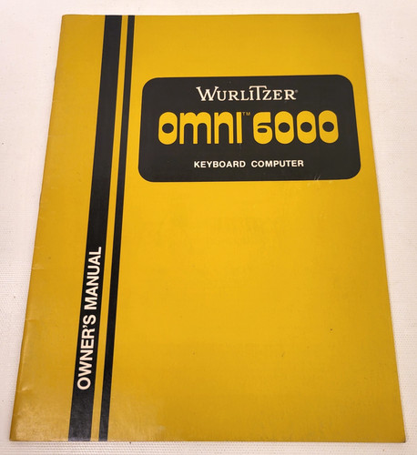 1983 vtg wurlitzer omni 6000 - 1983,