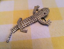 Vintage Silver Tone Clear