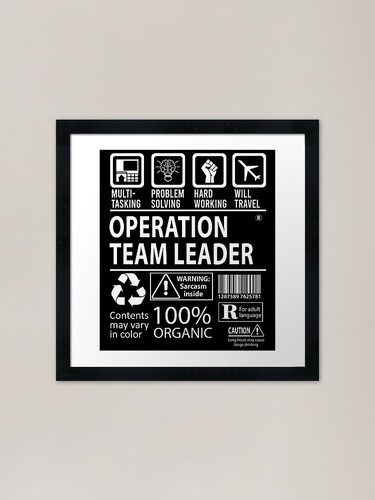 Operation team leader - leader, t