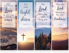 4Pcs Church Banners with