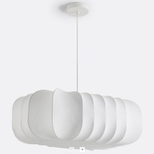 La Redoute Ceiling Light Pendant Palupo White Lantern RRP £220 - DAMAGED