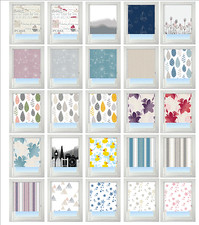 Blackout Roller Blind, Patterned Thermal 100% Blackout Fabric, Window Blind