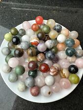 1kg Mixed Crystal Gemstone Mini Sphere Wholesale Job Spheres 1000g Approx 85pcs