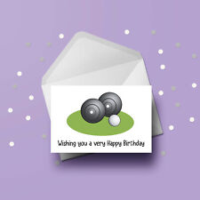 Lawn Bowls Birthday Card 01