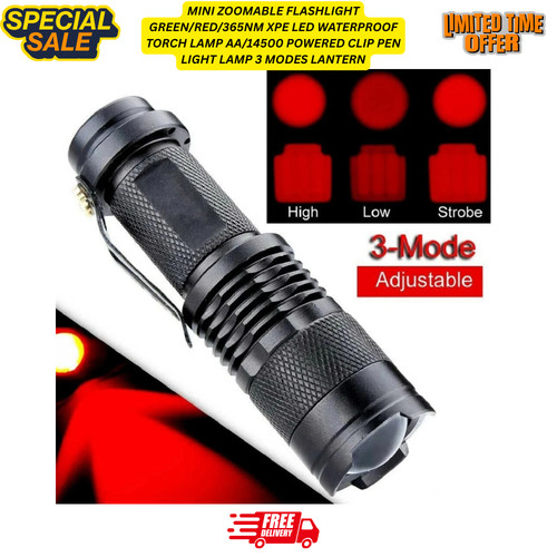 Red light leds - light, flashlight