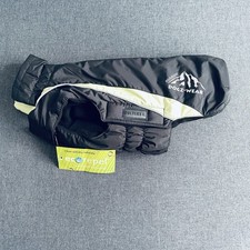 Wolters Dog Coat 34cm Black Lime Green Water Resistant EcoTepel  Fleece Lined