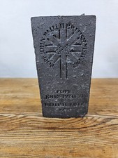 RARE 1982 POPE JOHN PAUL II VISIT COMMEMORATIVE BRICK – BARNETT & BEDDOWS LTD