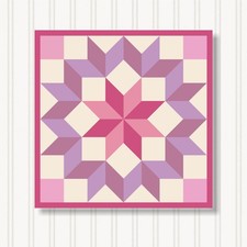 Barn Quilt Square, 8 Sizes, Outdoor & Indoor Wall Art, Home Decor, BQ103-06