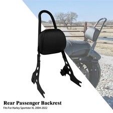 Black sissy bar rear backrest - rear,