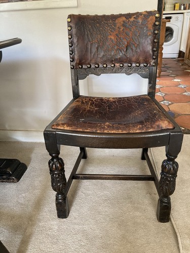1930s jacobean style solid oak - style,
