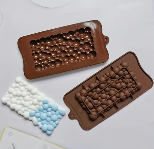 Silicone bubble chocolate bar - silicone,