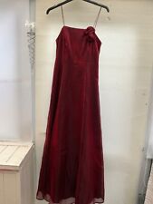 Debut Debenhams Prom Bridesmaid Party Dress Ballgown Size 6 Burgandy Wine Roses