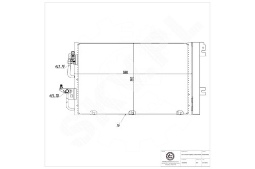 Condenser skv fits - ac,