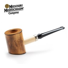 Missouri Meerschaum - Poker - Black Stem Hardwood Pipe