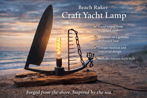 Beach raker hand forged - beach, one