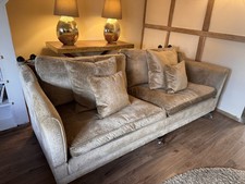 Duresta Trafalgar Large  Seater Sofa Stripe Velvet Fabric