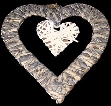 Rustic Wicker Hanging Heart