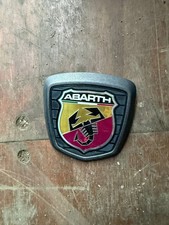 genuine fiat 500 abarth tailgate badge graphite grey