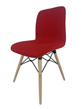 Contemporary Red Wool Dining