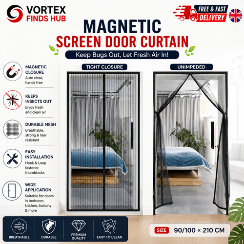 Magnetic insect door screen - insect,