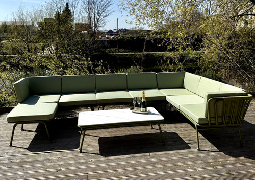 Green aluminium piece - green,
